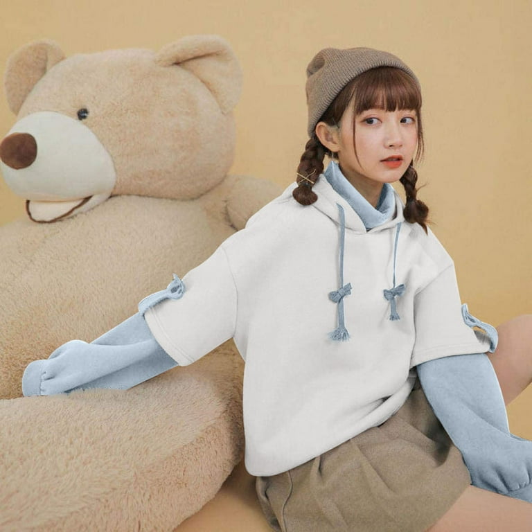 Teddy bear cheap material sweatshirt