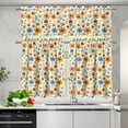 thumbnail image 2 of Yuyamidu Floral Kitchen Curtains and Valances 3 Panel Set Easy to Install Short Tier Curtains with Rod Pocket Soft Contemporary Trendy Valances Home Decor, 2 of 5