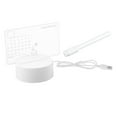 thumbnail image 4 of yuksok Tableau Mémo en Acrylique avec Marqueurs Lampe de Nuit Réinscriptible Bricolage Tableau Blanc LED Calendrier USB, 4 of 9