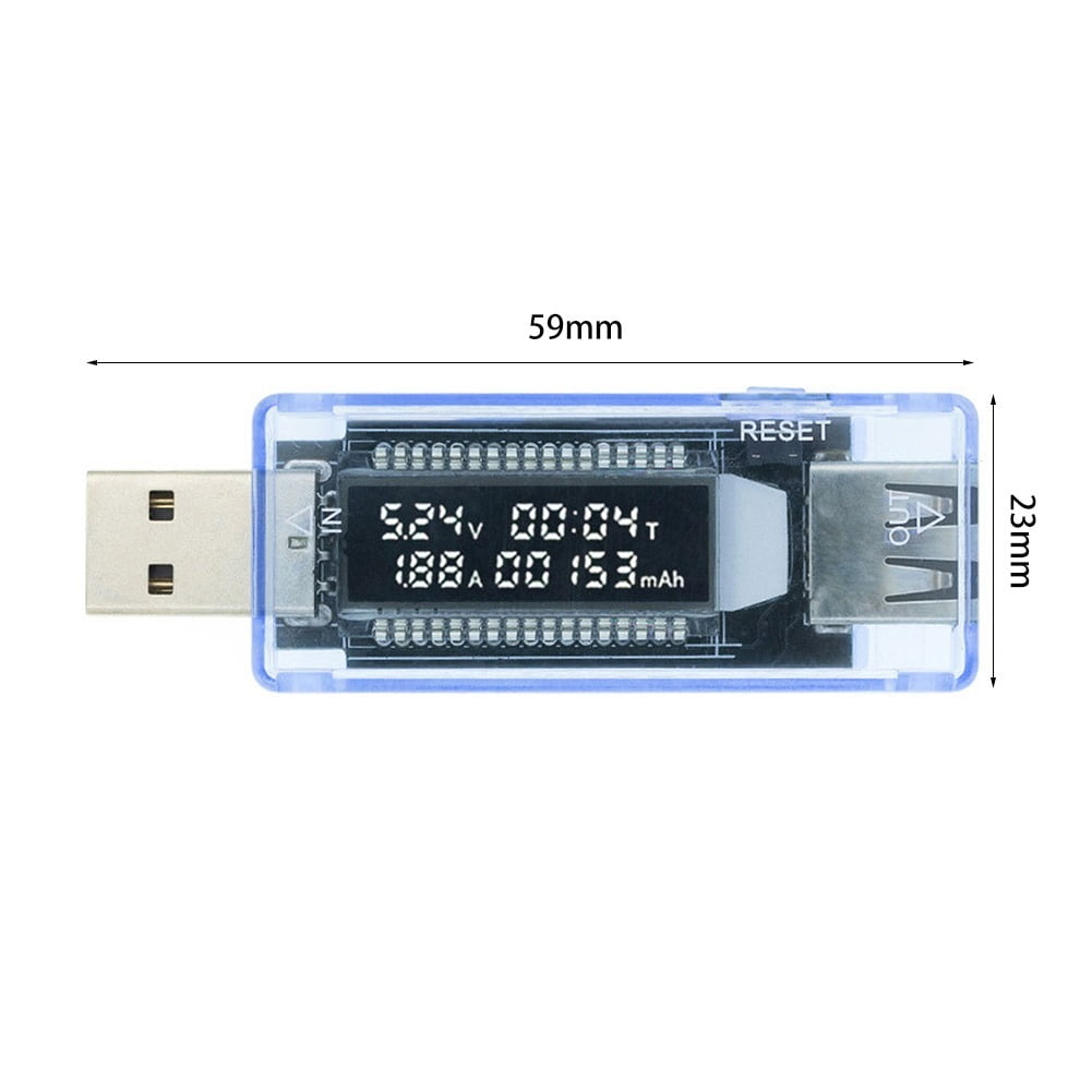 Digital USB Volt Current Tester Professional Portable Battery Capacity Detector Multimeter Wattmeter ,High&Low Sensitivity