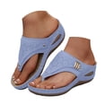 thumbnail image 3 of Orthopedic Sandals for Women 2026 Dressy Wide Width Flip Flops with Arch Support Comfortable Sandals Casual Summer Beach Wedge Non Slip Flip Flops Plus Size, 3 of 6