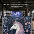 thumbnail image 3 of High Precision Body Weight Scale Smart Bathroom Scales with Large LCD Display(400lbs),Decorative for Bedroom-Unicorn In Magical Forest With Pink And Blue, 3 of 4