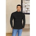 thumbnail image 5 of Ekouaer Men's Turtleneck Long Sleeve Turtle Neck Shirts Basic Lightweight Undershirt Thermal Pullover Sweater, 5 of 7