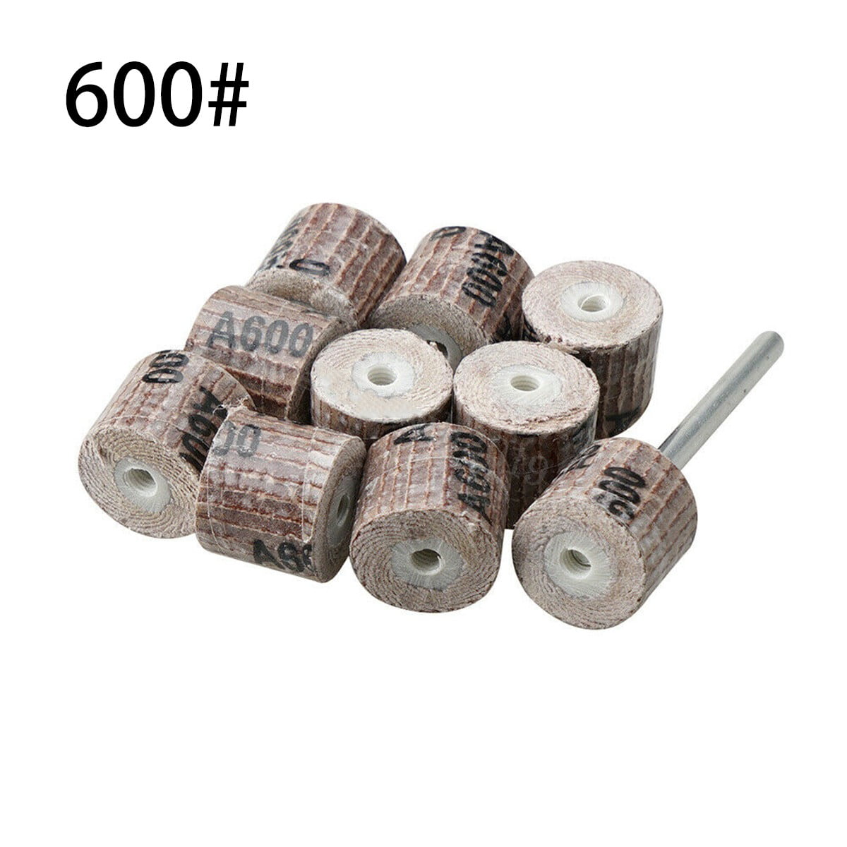 10X 80～600 Grit Sanding Flap Wheel Disc Pad Mandrel Abrasive Grinder Sander Tool 
