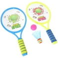thumbnail image 3 of FELTECHELECTR 1 juego de raquetas de tenis de plástico de dibujos animados, divertidas y prácticas para actividades al aire libre (estilo película, color aleatorio)., 3 of 7