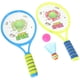 thumbnail image 3 of FELTECHELECTR 1 juego de raquetas de tenis de plástico de dibujos animados, divertidas y prácticas para actividades al aire libre (estilo película, color aleatorio)., 3 of 7