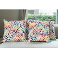 thumbnail image 6 of Ambesonne Leopard Print Throw Pillow Cover 4 Pack, Modern Colorful Spots, 20", Multicolor, 6 of 7