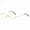 Gold, variant on Mens Half Moon Spring Hinge Reading Glasses 3.0 Womens Fashion Black Classic Readers +3.0