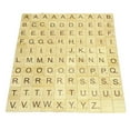 thumbnail image 2 of syligr 100Pcs Wooden Alphabet Tiles - Ideal for Scrabble Board Games, A-Z Capital Letters for Crafts,Wedding Frame & Wall Art - Educational & Decorative,Alphabet Blocks Set for Christmas Tree Decor, 2 of 8