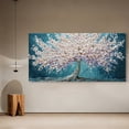 thumbnail image 7 of Large White Trees of Life Canvas Wall Art, Creative Trees Decor Painting Canvas Print for Living Room, Bedroom, Office Decorations, Gifts for Men, 7 of 7