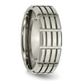 thumbnail image 4 of Titanium 8mm Grooved Polished Band, 4 of 6