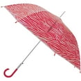 thumbnail image 2 of Weather Station 46" Auto Open Fashion Umbrella, Clear Canopy with Print, 2 of 4