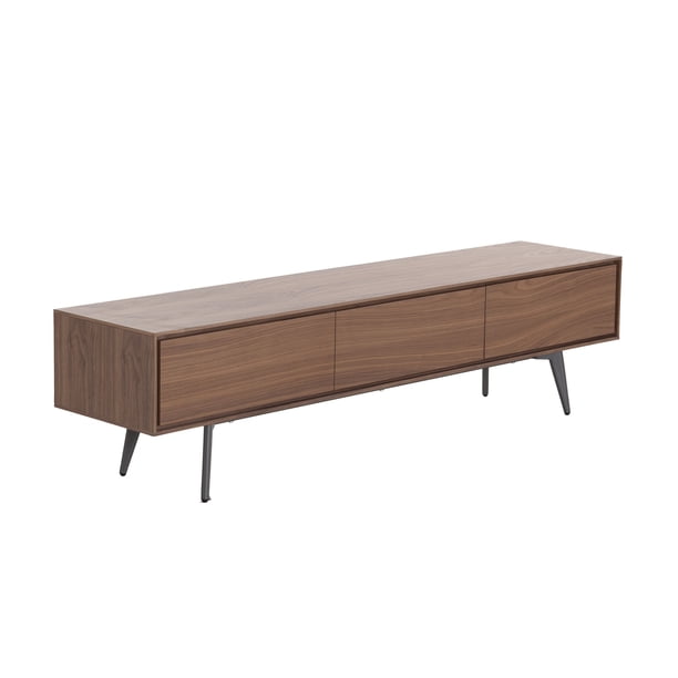 2 armarios y 2 estantes modernos 180 * 40 * 45 cm (largo * ancho * alto), tuercas, TV, estante para TV de pie, estante con espacio de almacenamiento, nogal esquí esquí Gafas de esquí