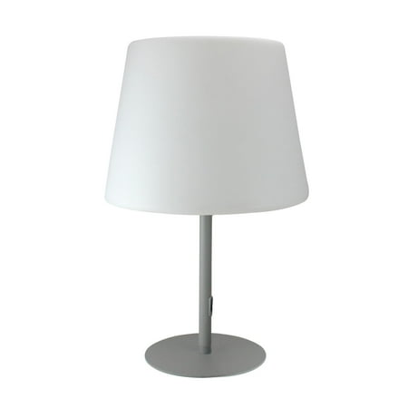 23 25 Gray And White Outdoor Table Top Patio Lamp Com 23 25 Gray And White Outdoor Table Top Patio Lamp