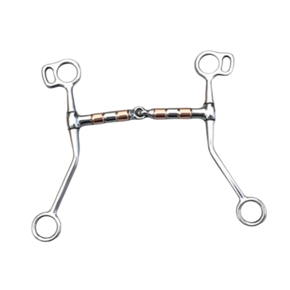 Bit de snaffle de acero de acero inoxidable Tackle Horse Tackle fácil de usar SUMINISTROS ENestriano de 13 cm/5 pulgadas Suministros Bit para