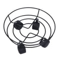thumbnail image 1 of Support de Plante en Fer sur Roulettes, Support de Plante Robuste avec Roues, Support de Pot de Fleurs avec Roulettes Pivotantes pour Extérieur Intérieur 25 cm, 1 of 10