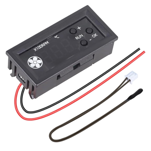 4 Wire Fan Temperature Control Speed Controller 12V3A Digital Display Temperature Controlled Governor Enduring