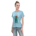 thumbnail image 4 of T-Shirt Basique à Manches Courtes pour Femmes Super Saiyan, 4 of 6