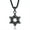 Black, variant on ChainsProMax Black Jewish Necklace Stainless Steel Chain Star of David Pendant