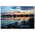 thumbnail image 1 of Picture-Tiles.com: Boat Ceramic Tile Wall Mural WAL500227-64XL. 72"W x 48"H using (24) 12" x 12" Ceramic Tiles-Satin Finish, 1 of 3