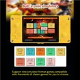 thumbnail image 2 of Naiovety Consola de juegos recargable para niños y adultos, consola de juegos portátil compatible con Bluetooth de pantalla grande, regalo de Almacenamiento y organización del hogar Amarillo 32GB, 2 of 6