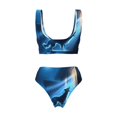 thumbnail image 2 of Honeii A Wolf Barks Out A Window Print Women’s Bikini Set,Two Piece Swimsuit Bathing Suits,Stylish High Elasticity Swimwear for Beach and Pool, 2 of 7