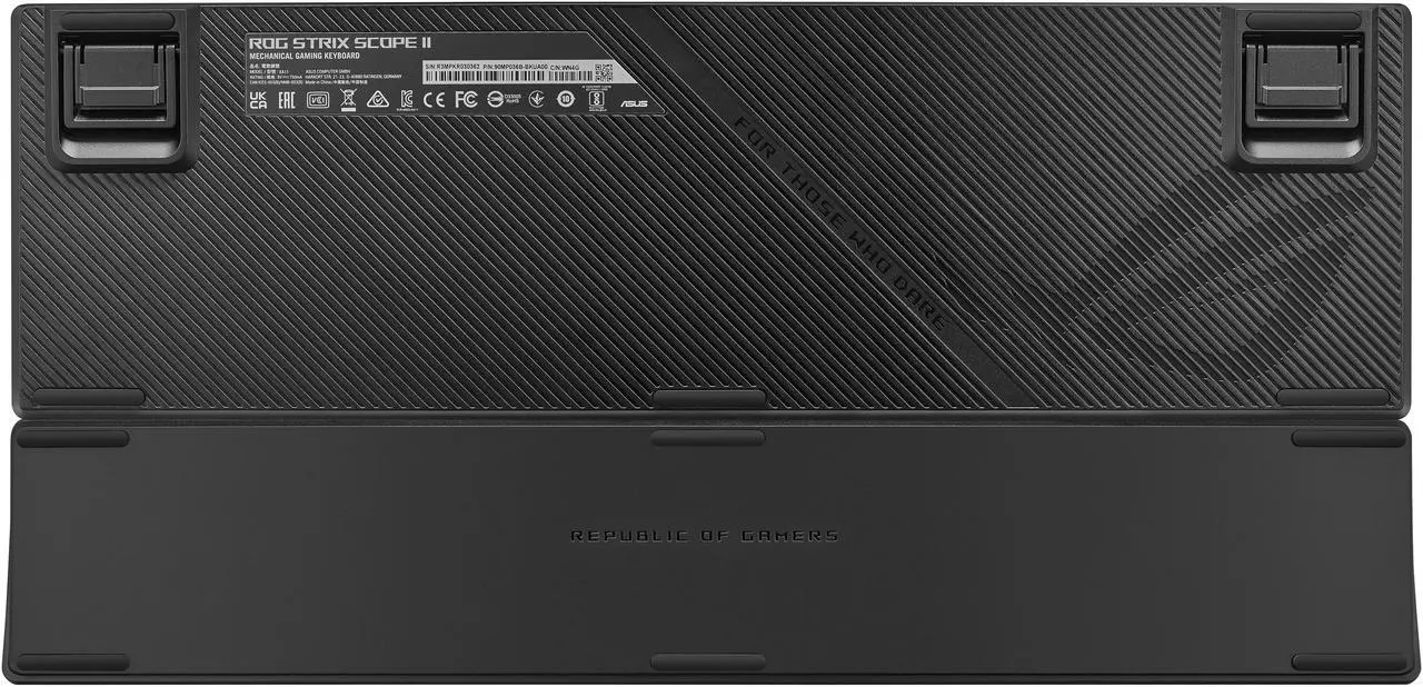 ASUS ROG Strix Scope II X Wired USB Mechanical Gaming Keyboard - 100% Full-Size, Hot Swappable Pre-lubed ROG NX Storm V2 Clicky Switches, PBT Keycaps, RGB, PC/Mac Support - Black