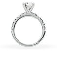 thumbnail image 3 of Unique Moments 2 Ct Diamond Solitaire With Accents Cushion Engagement Ring 10k White Gold, 3 of 6