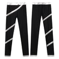 thumbnail image 4 of inlzdz Kids Girls Figure Skating Athletic Long Pants Dance Ballet Tights Gymnastics Yoga Training Silver 6, 4 of 9