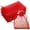 Red-3"x4", variant on Hennt 50-Piece Organza Gift Bags, 3x4 Inch Drawstring Mesh Pouches for Jewelry, Candy & Party Favors