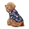 thumbnail image 5 of Honeii USA Stars Print Small Dog Hoodies Pet Hooded Sweatshirts Fall Winter Puppy Cat Sweaters Warm Clothes for Small Dogs Outfits Costume-XX-Large, 5 of 7