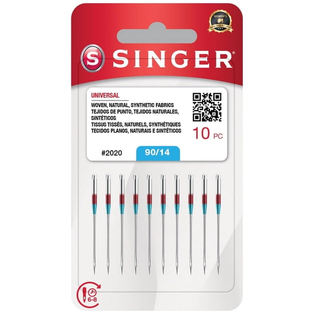 Agujas para Máquina de Coser SINGER Universal 2020 Talla 90/14