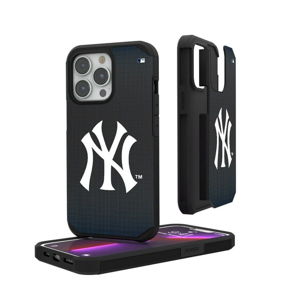 New York Yankees Linen Logo iPhone Rugged Case