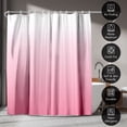 thumbnail image 2 of Americanflat 71x74 Ombre Pink Shower Curtain - Water Resistant - Polyester Fabric, 2 of 7