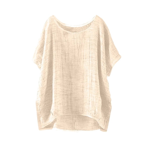 Embroidered Tops For Women,Muslin Shirt Women Linen 3/4 Sleeve Tops For Women Gauze Shirts For Women Elegant Blouse Gauze Tunic Shirts For Women Spring Summer 2026 Gauze Blouse Tunic Tops