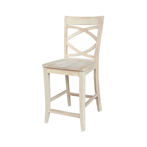 Milano Solid Wood Counterheight Stool - 24" Seat Height