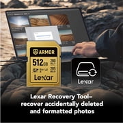 Lexar Professional ARMOR GOLD 512GB UHS-II V60 SDXC Memory Card