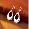 thumbnail image 2 of Pendientes ALEXCRAFT de plata esterlina con forma de lágrima y colgantes de 4,5 cm, 2 of 8