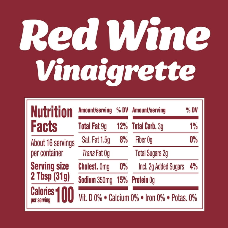 fitted lace wedding dress Kraft Red Wine Vinaigrette - 16 FZ 6 Pack main image 1