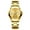 All Gold Gold Face Women's Style, variant on Gold Couple Watches Hot-Selling Model for Women and Men, Business Waterproof Steel Band Couple Quartz Watches, Fashionable Business Wristwatches
