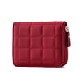 thumbnail image 1 of Fashion Mini Wallet Short Coin Purse Solid Leather Women Card Holder Small Red, 1 of 6