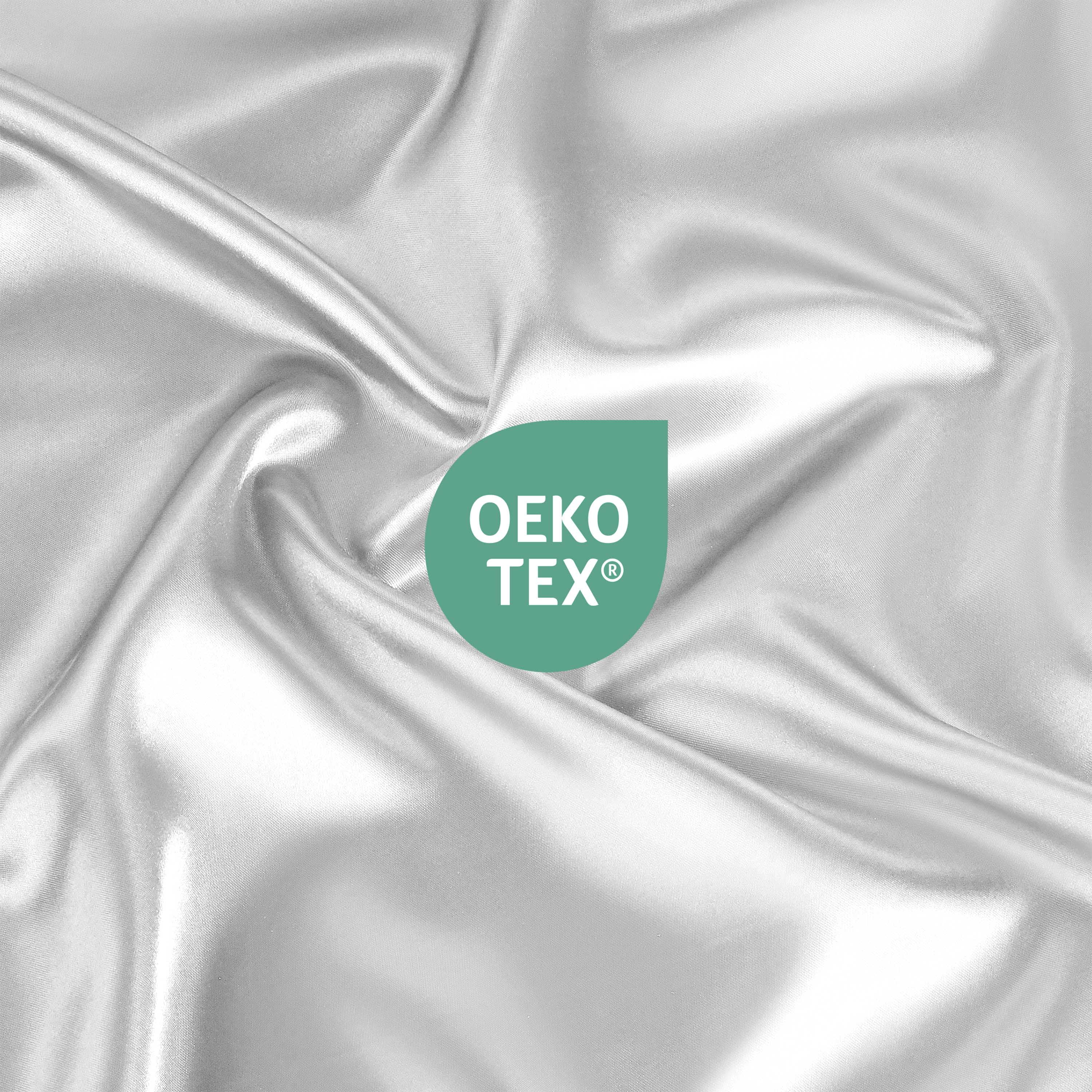 Martex Elegance 4-Piece Full Satin Sheet Set | Silky Smooth | Great for Hair & Skin | White