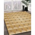 thumbnail image 2 of Ahgly Company Indoor Square Patterned Yellow Orange Area Rugs, 5' Square, 2 of 6