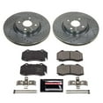 thumbnail image 3 of PowerStop Front Z23 Evolution Sport Carbon-Fiber Ceramic Brake Pad and Drilled & Slotted Rotor Kit Fits: FIAT MAZDA Select Models K7360, 3 of 10