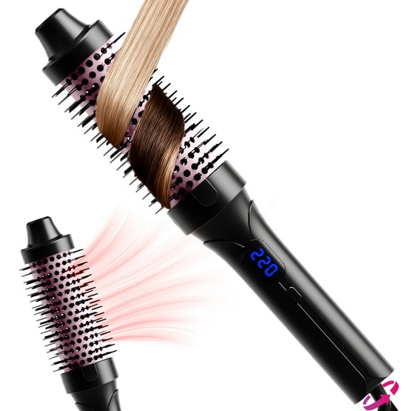 Charkool 1.5 inch Thermal Brush , Quick Heating Hot Brush, Digital Display Temperatures, Curly Hair Brush