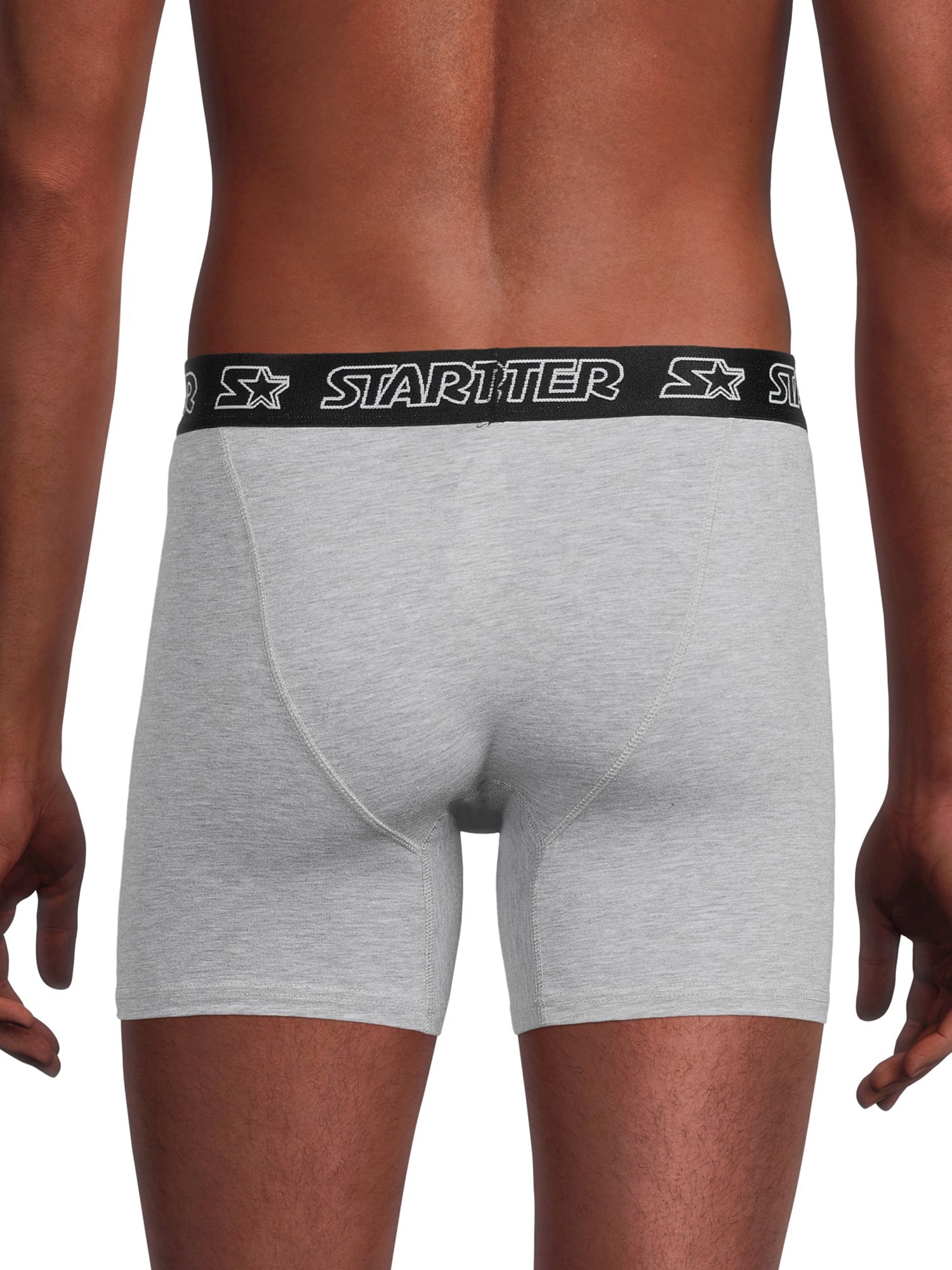 Starter Men's and Big Men’s Stretch Cotton Boxer Briefs, 6-Pack, Sizes S-5X