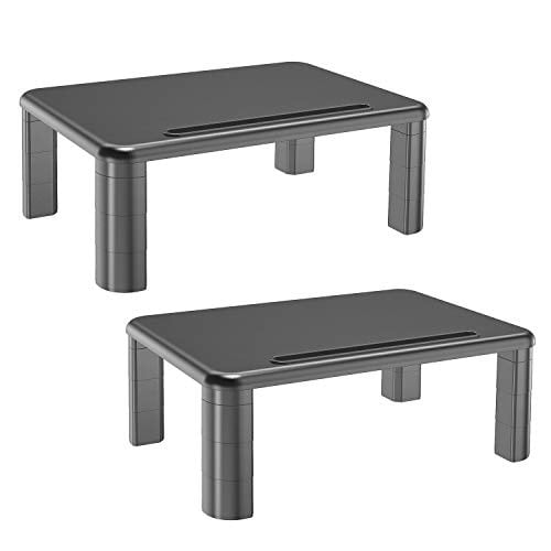 Monitor Stand Riser With Adjustable Height And Storage Organizer