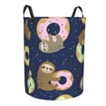 thumbnail image 2 of Haiem Sloth with Donuts Laundry Basket, Laundry Hamper, Collapsible Laundry Baskets, Dirty Clothes Hamper, Waterproof with Handles for College Dorm, Family-Medium, 2 of 8