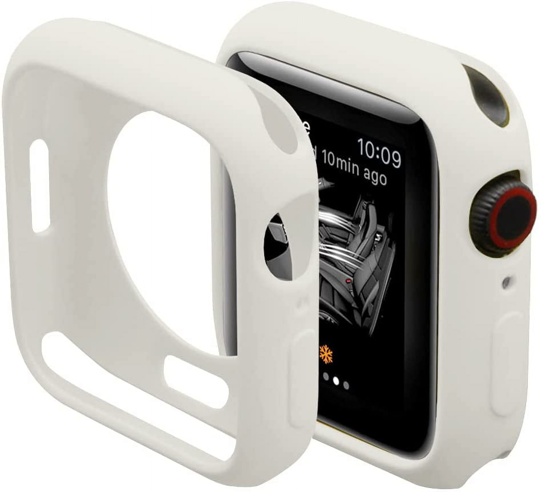 XiHAMA Ultra Thin Soft TPU Bumper Case Compatible with iWatch Apple Watch Series SE 6/5/4
