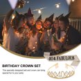 thumbnail image 3 of KAKOWELY 1Jgo Sash Para Party Dorado Con De Cristal Para Ambientar En Cumpleaños, 3 of 7